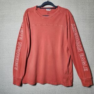 American Eagle Outfitters Men's Large Red(Coral Color) Long Sleeve T Shirt